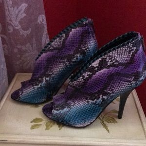 Fergie Peep Toe Heeled Booties